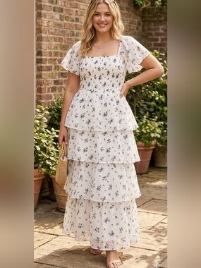 J Gee | Dresses | J Gee Beautiful Blue Maxi Dress Ps | Poshmark